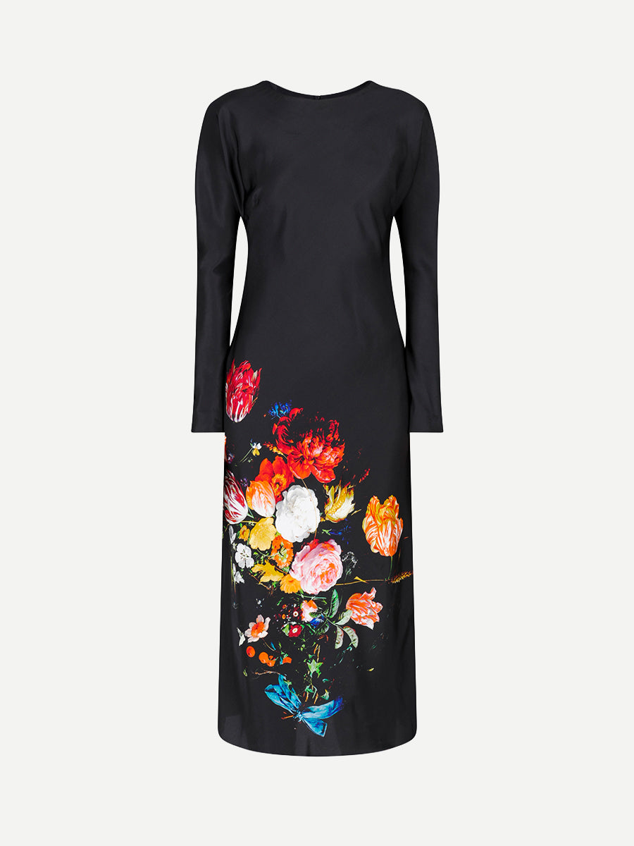 Davion Midi Floral Dress in Dessin A