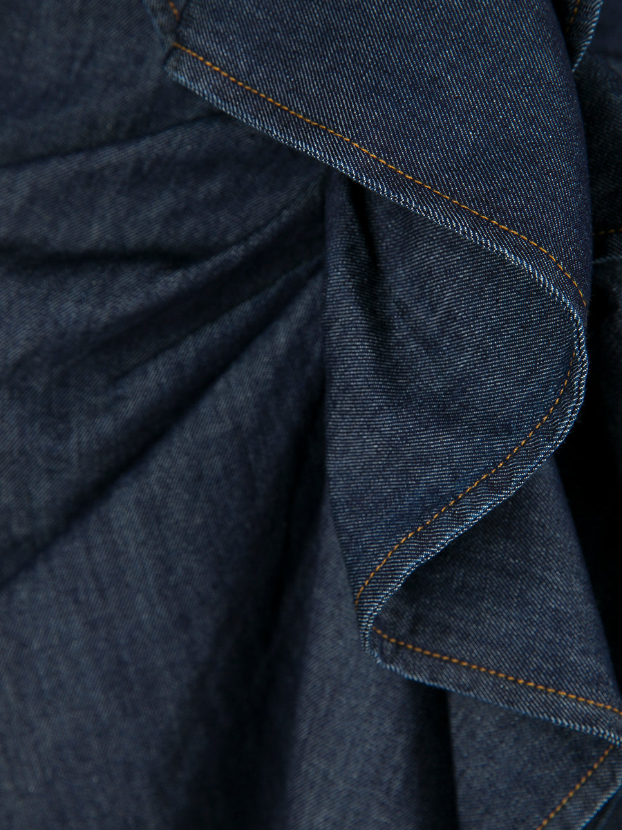 Dries Van Noten Davyl Denim Dress in Indigo