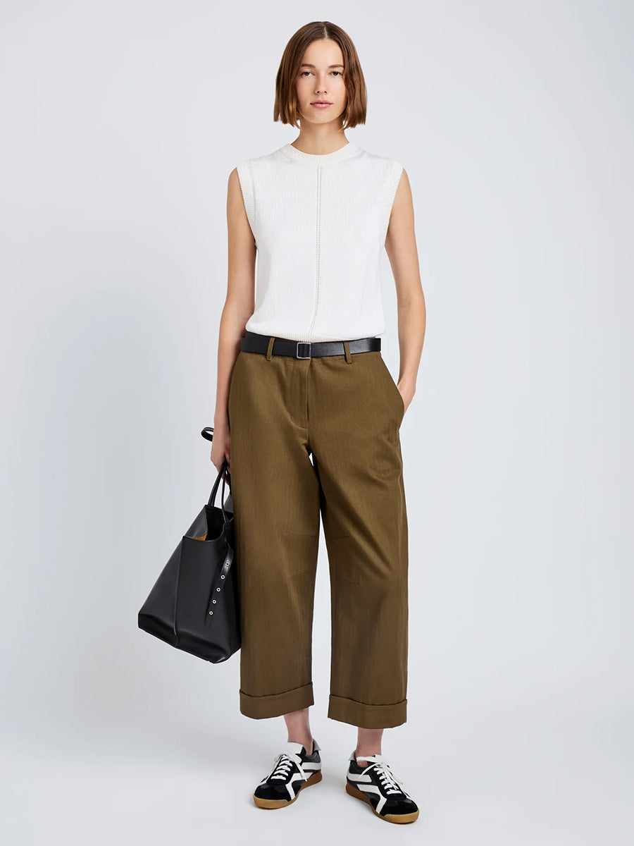 Proenza Schouler White Label Dori Pant in Wood