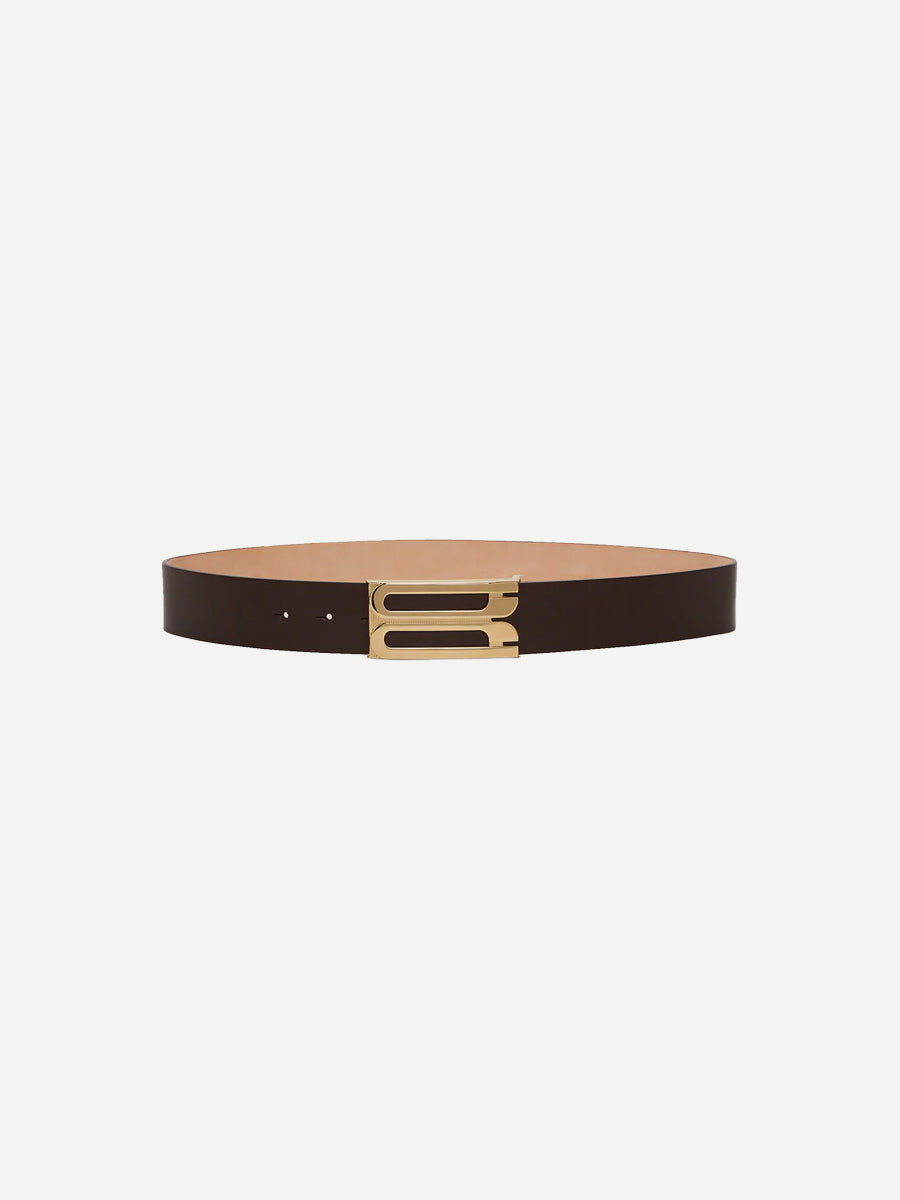 Dorian Frame Jumbo Belt in Dark Burgundy
