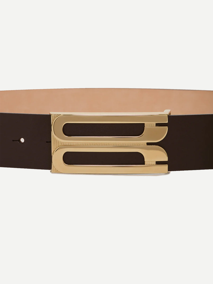 Dorian Frame Jumbo Belt in Dark Burgundy