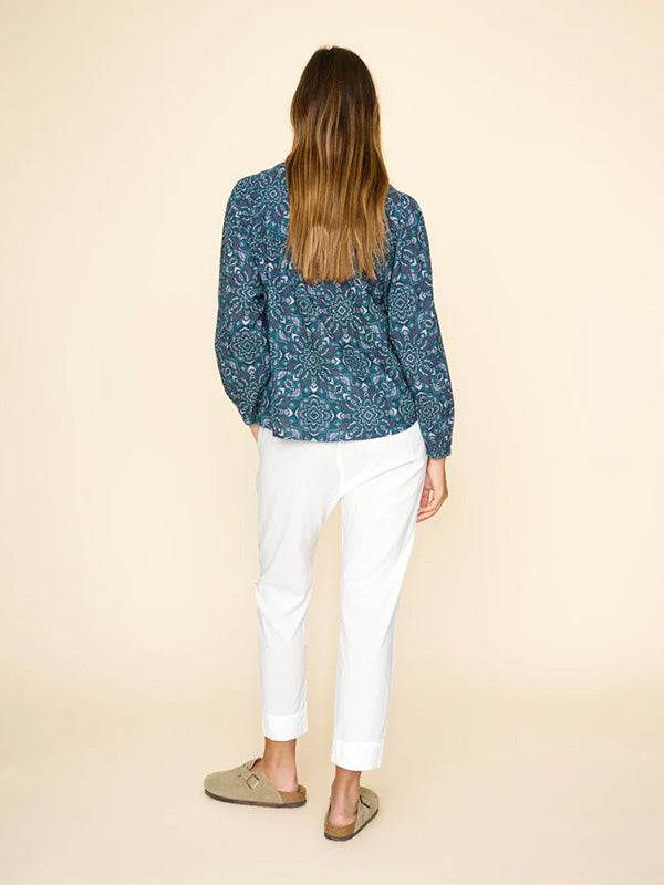 Xirena Draper Pant in White  Edit alt text
