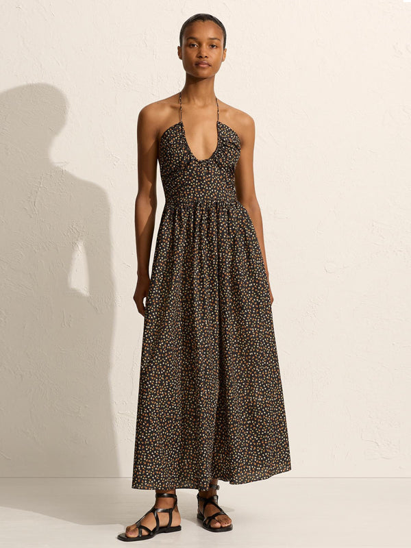 Matteau | Drawcord Halter Sundress in Meadow