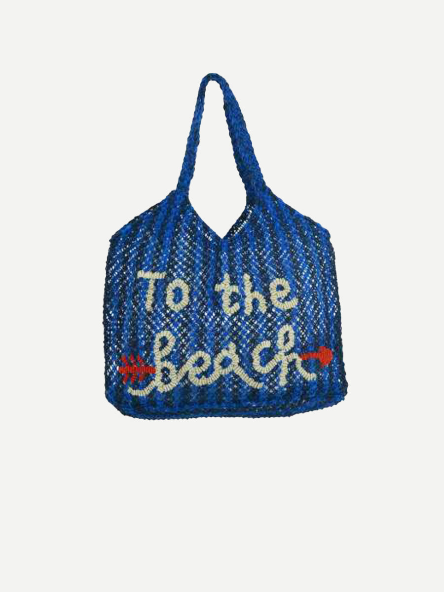 The Jacksons Drew Bag - To The Beach in Dark Navy