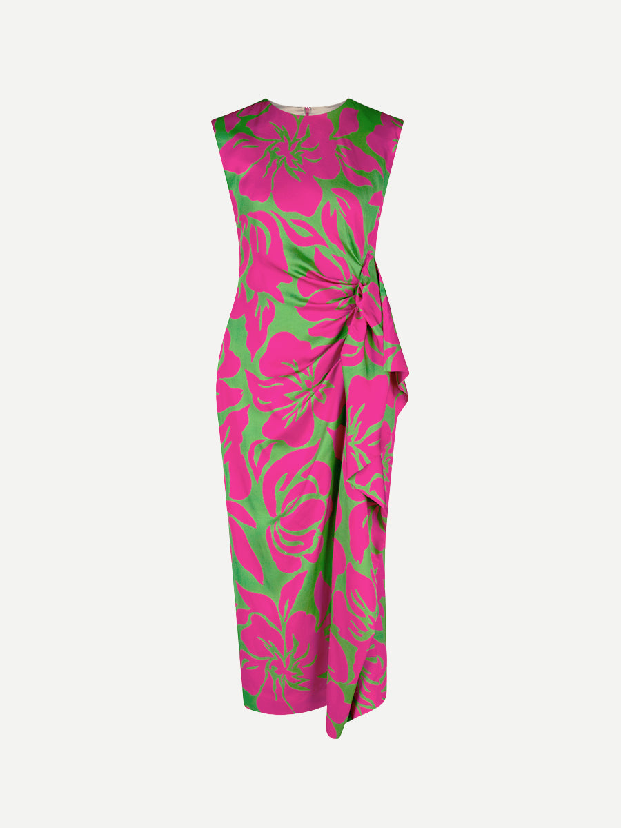 Dries Van Noten Droppy Dress in Hawaiian Floral Print