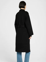 Anine Bing Dylan Cashmere Coat in Black