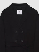 Anine Bing Dylan Cashmere Coat in Black