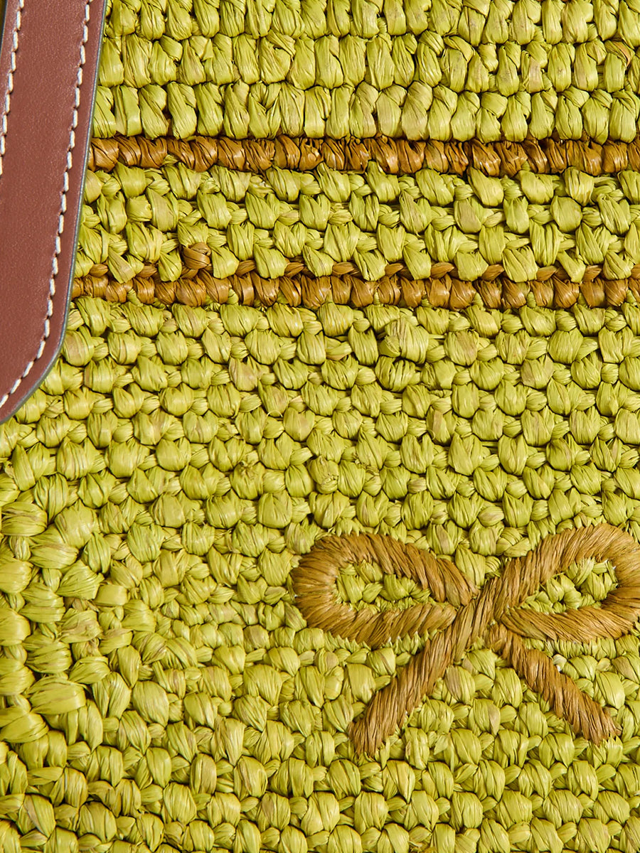 E/W Bow Tote in Casper Raffia