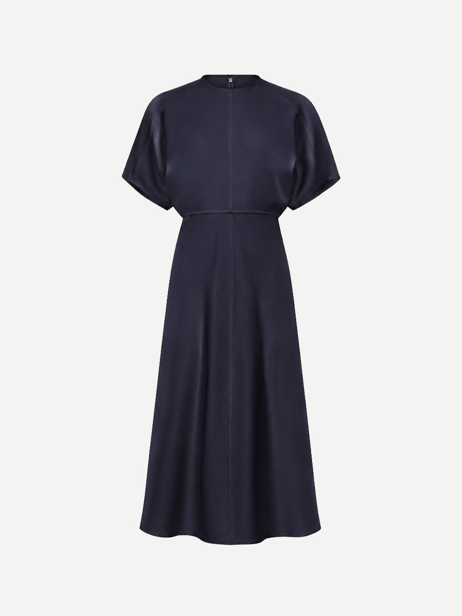 Eleanor Midi Dress in Ink