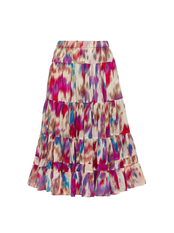 Isabel Marant Etoile | Elfa Skirt in Beige/Raspberry