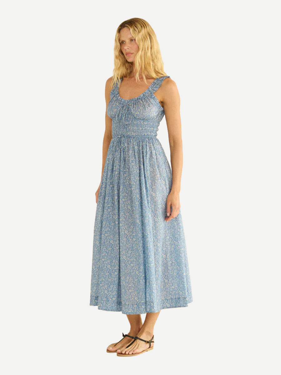 Doen | Emmaretta Dress in Blue Garden Bloom