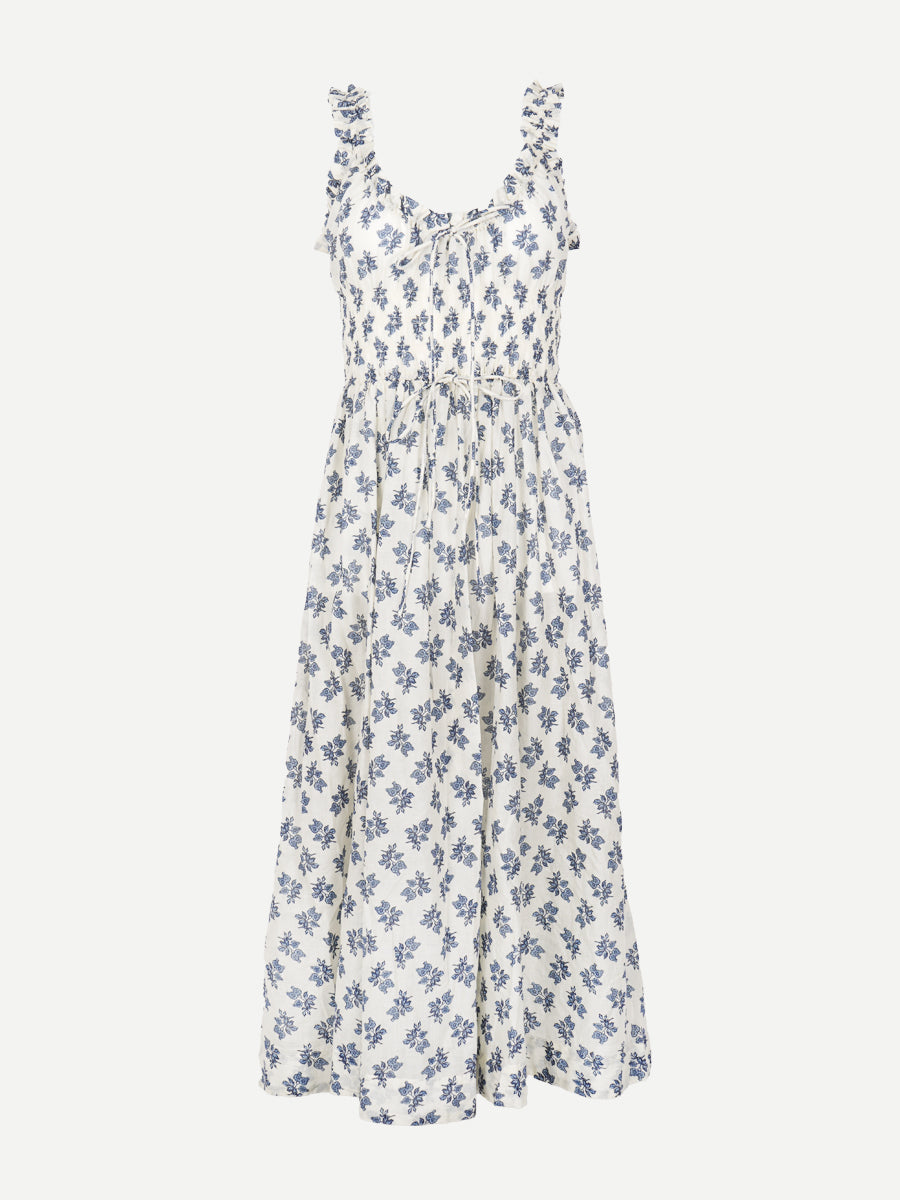 Doen Emmaretta Dress in Creme Pomegranate Bloom