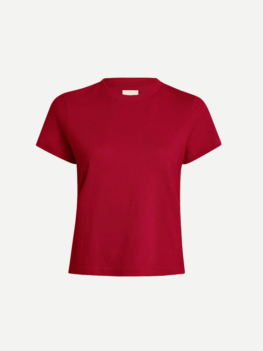 Khaite Emmylou Tee Shirt in Crimson