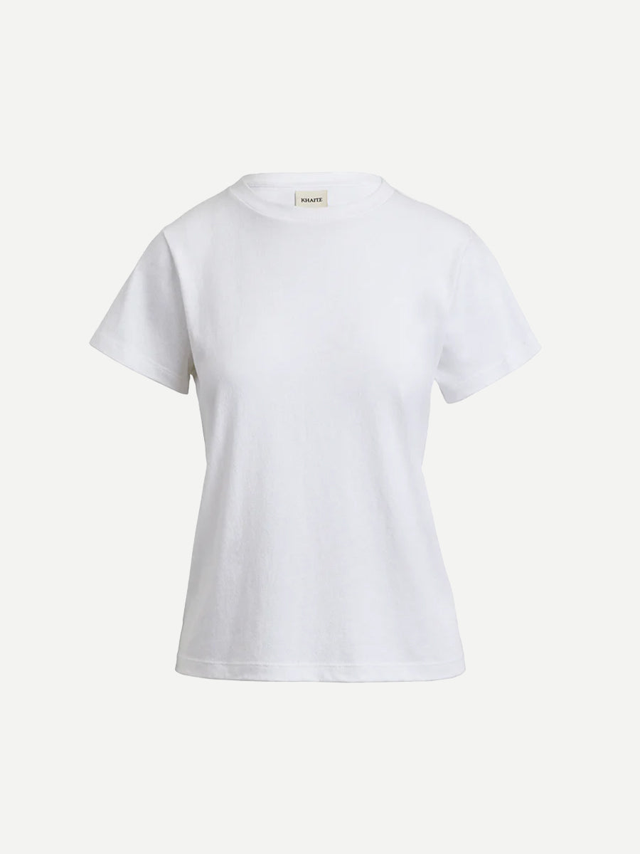 Khaite Emmylou Tee Shirt in White | Shop Now at Adam Heath In Store and Online, Western Australia