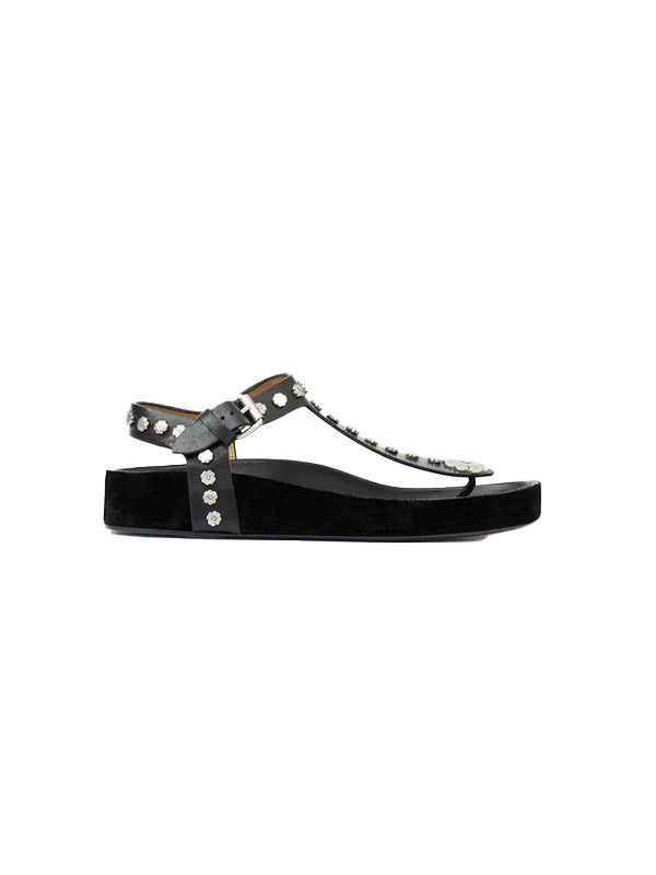 Isabel Marant | Enore Sandals in Black/Silver