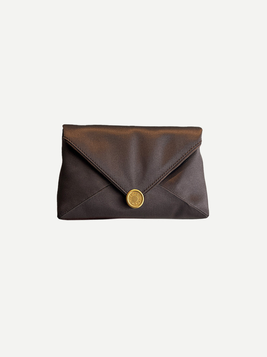 Dries Van Noten Envelope Bag in Dark Brown
