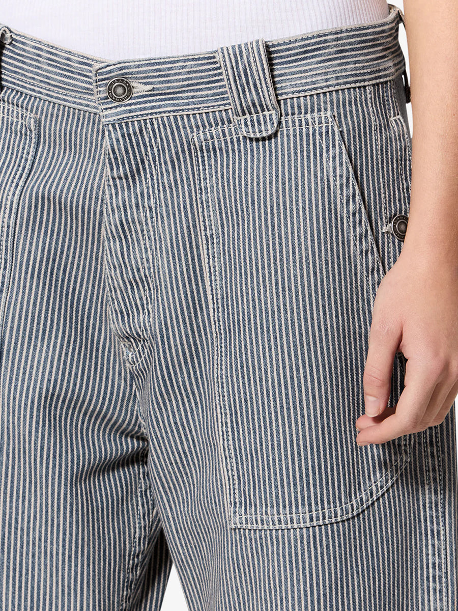 Erminia Pants in Blue/White