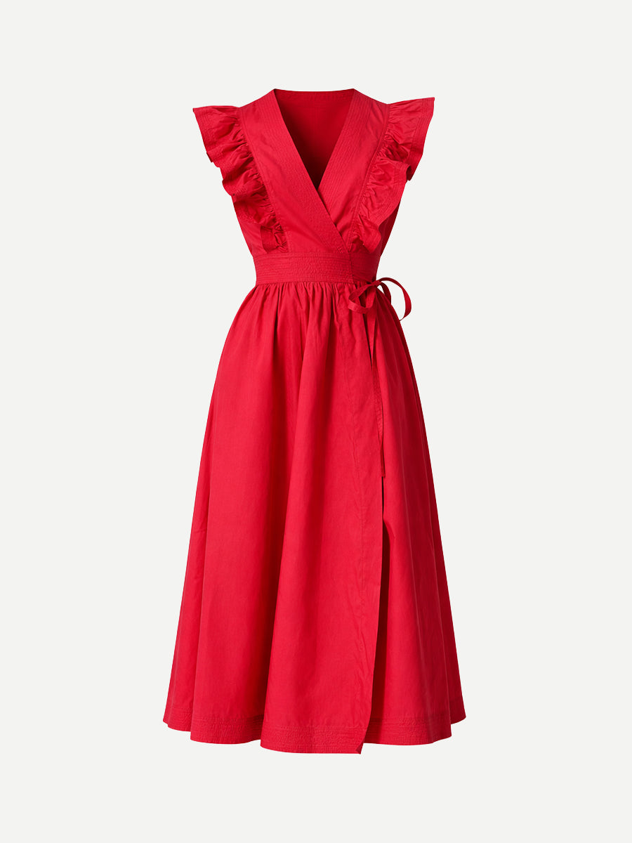 Vanessa Bruno Ermione Dress in Rouge