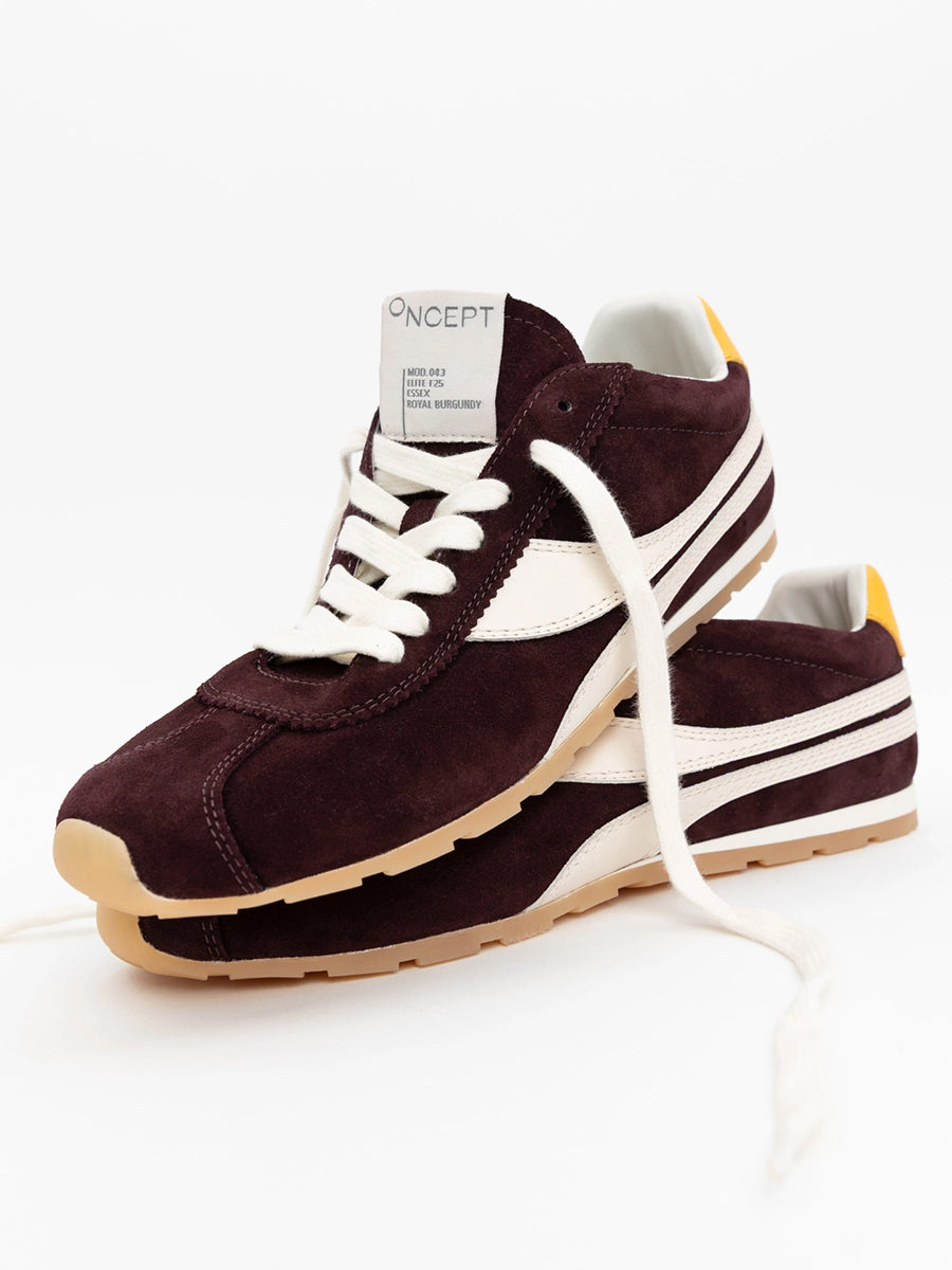 Essex Elite Mod Sneaker in Royal Burgundy