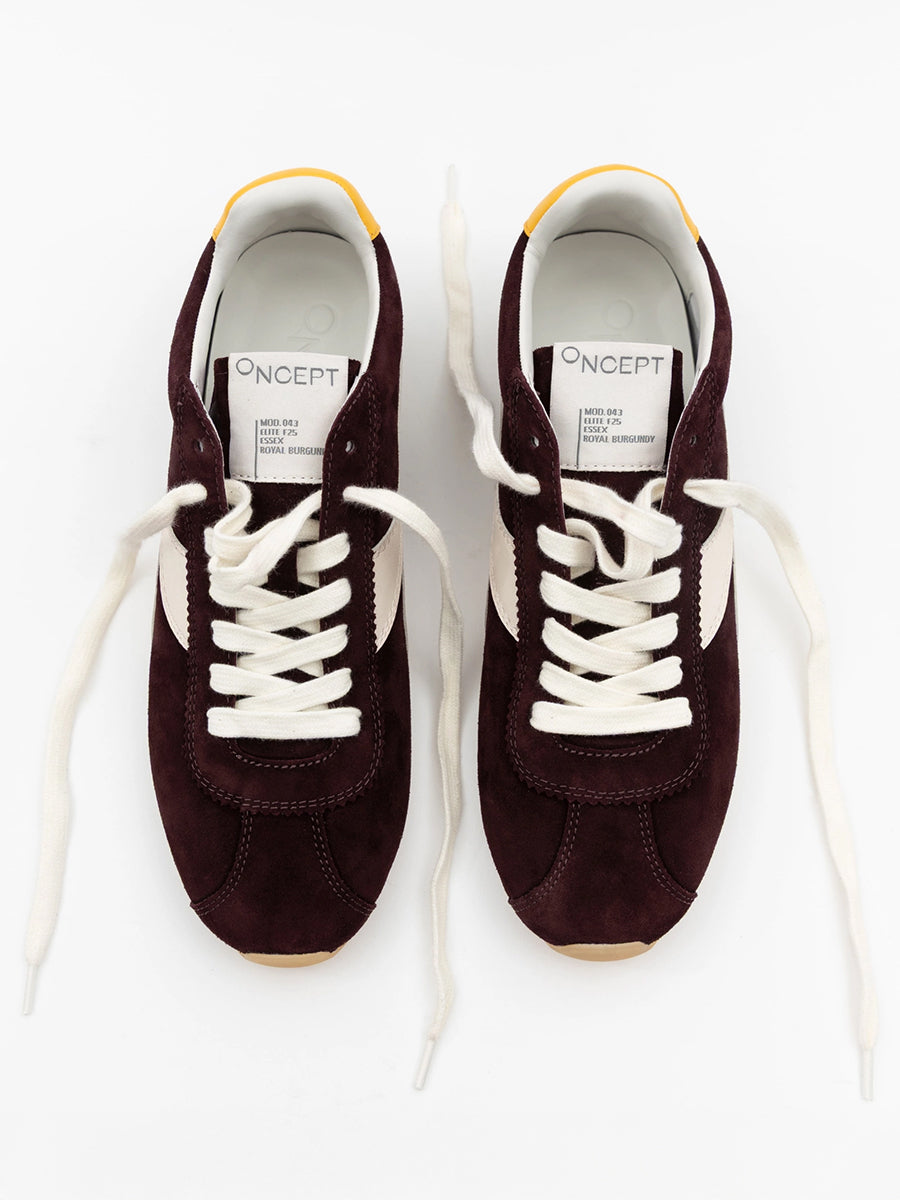 Essex Elite Mod Sneaker in Royal Burgundy