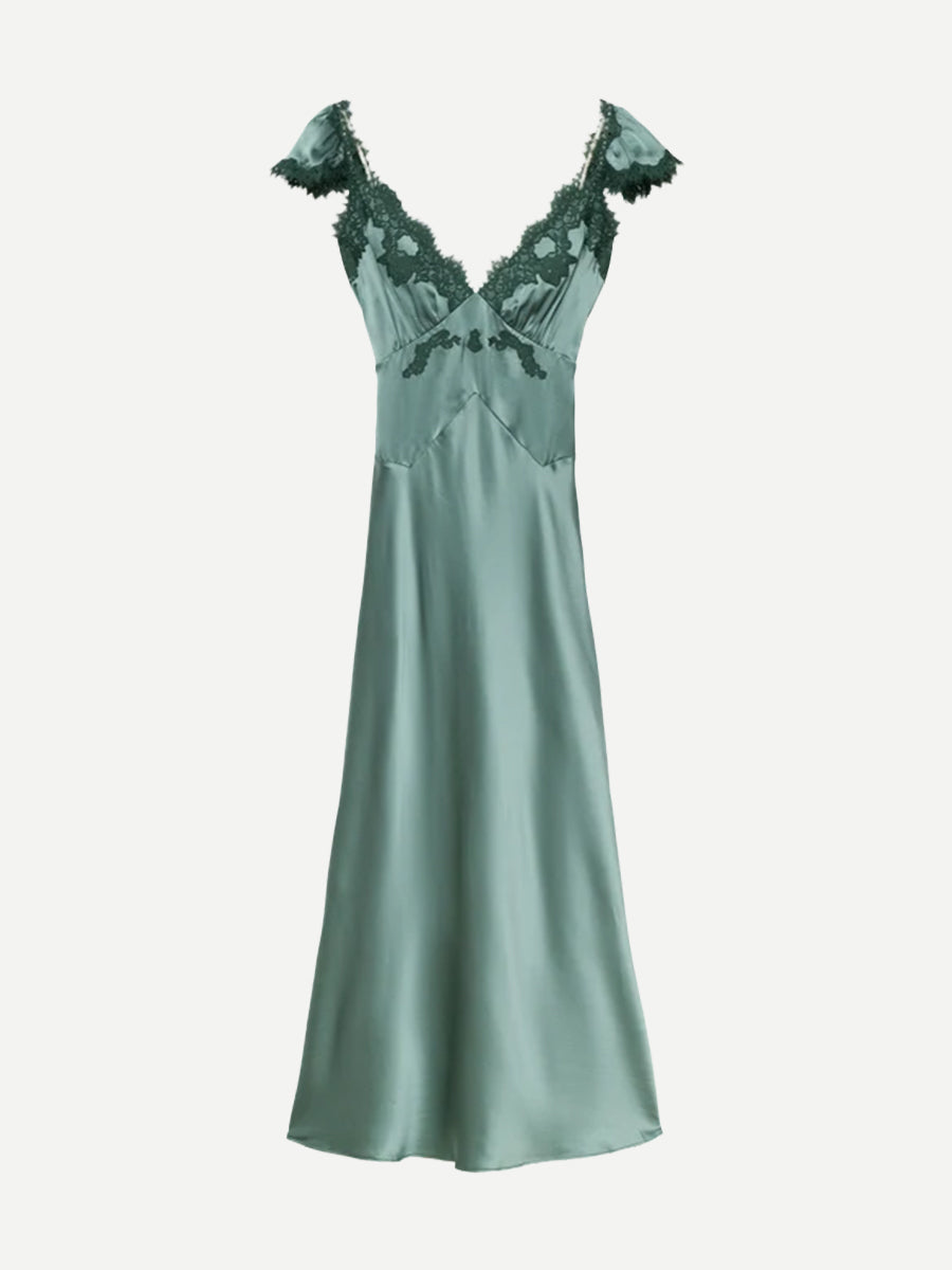 Fiona Dress in Dulac Green
