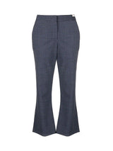 Marni Flared Trouser in blue check