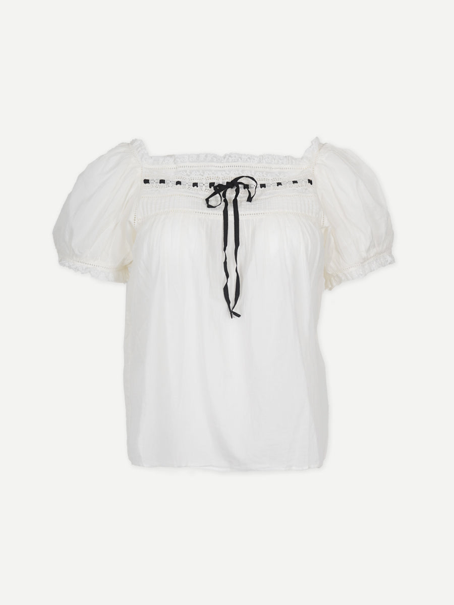 Doen Fleurine Top in Salt