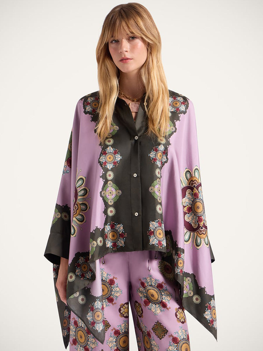 La DoubleJ Foulard Shirt in Nucleus Placee Dusty Pink