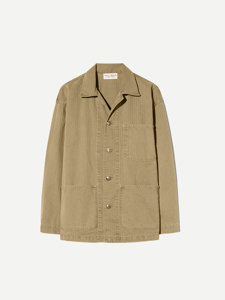 Nili Lotan Franklin Jacket in French Khaki
