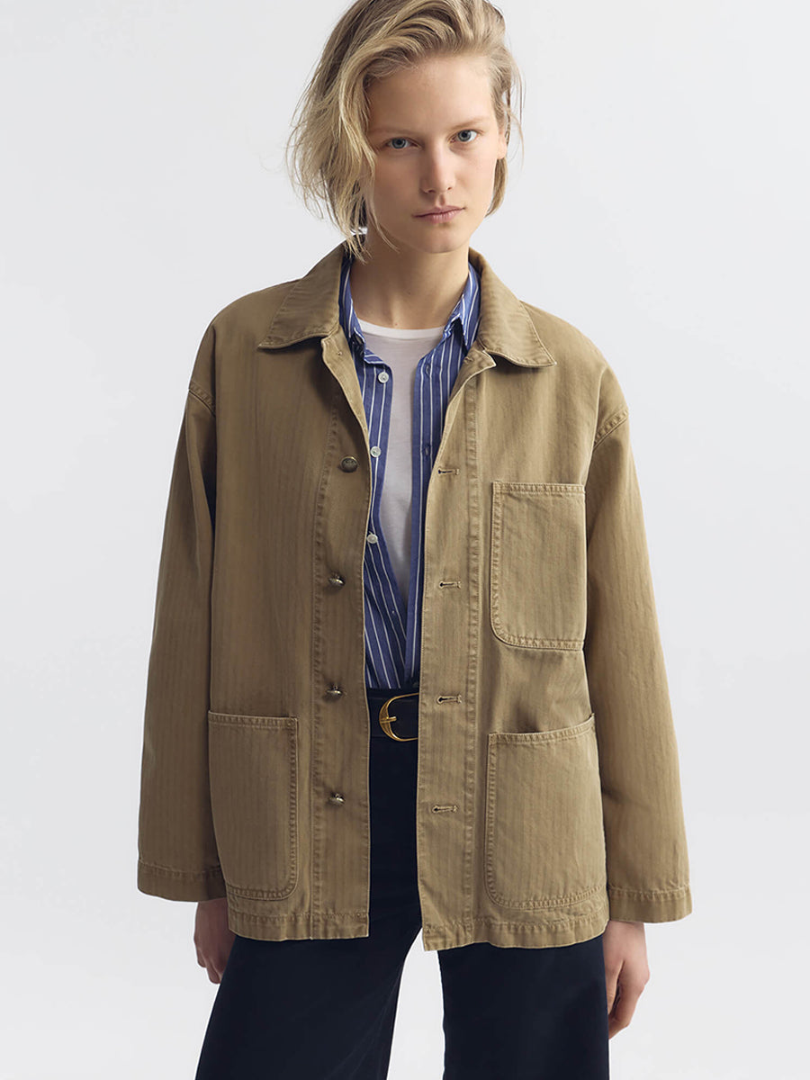 Nili Lotan Franklin Jacket in French Khaki