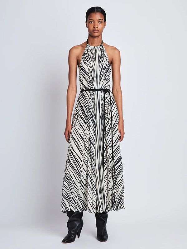 Proenza Schouler | Frida Halter Dress In Ecru/Multi