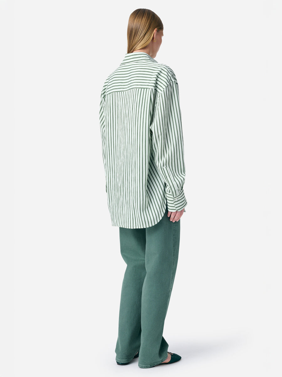 Vanessa Bruno Georges Shirt in Vert Stripe