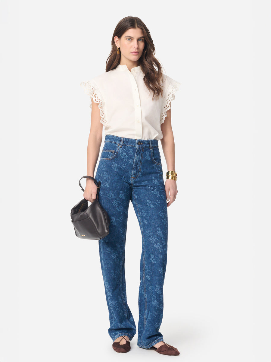 Vanessa Bruno Gifty Top in Ecru