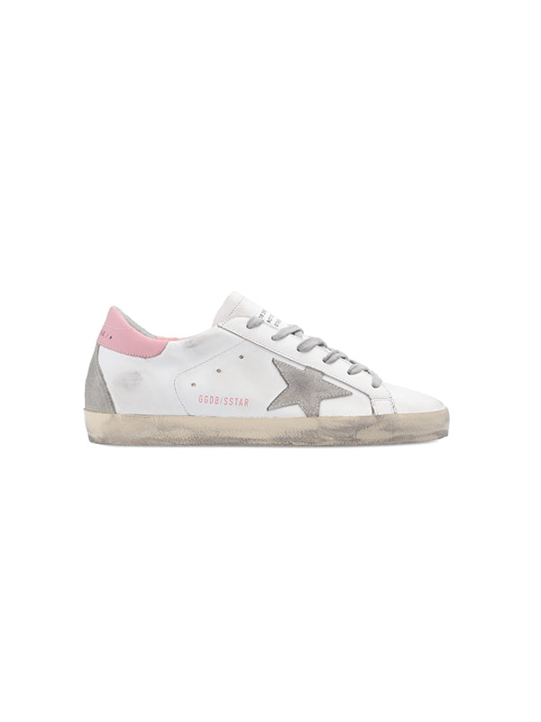 Golden Goose | Super-Star Sneakers in Grey and Pink