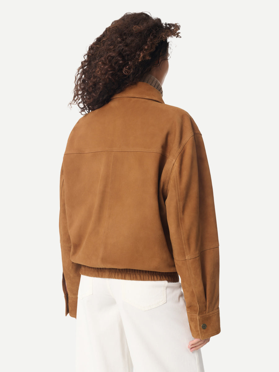 Gand Suede Jacket in Camel