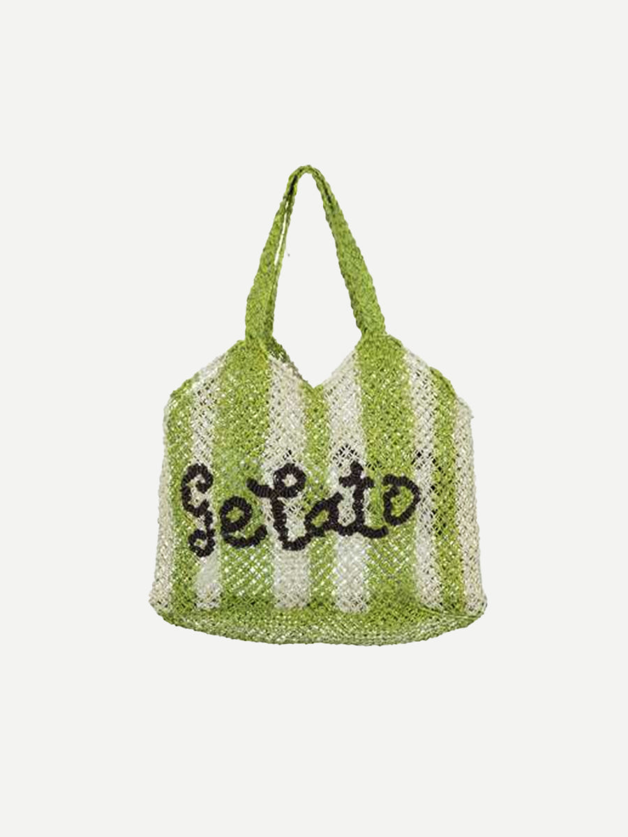 The Jacksons | Gelato Drew Bag in Lime Stripe