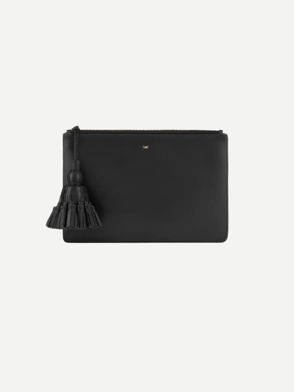 Anya Hindmarch Georgiana Clutch in Black Circus