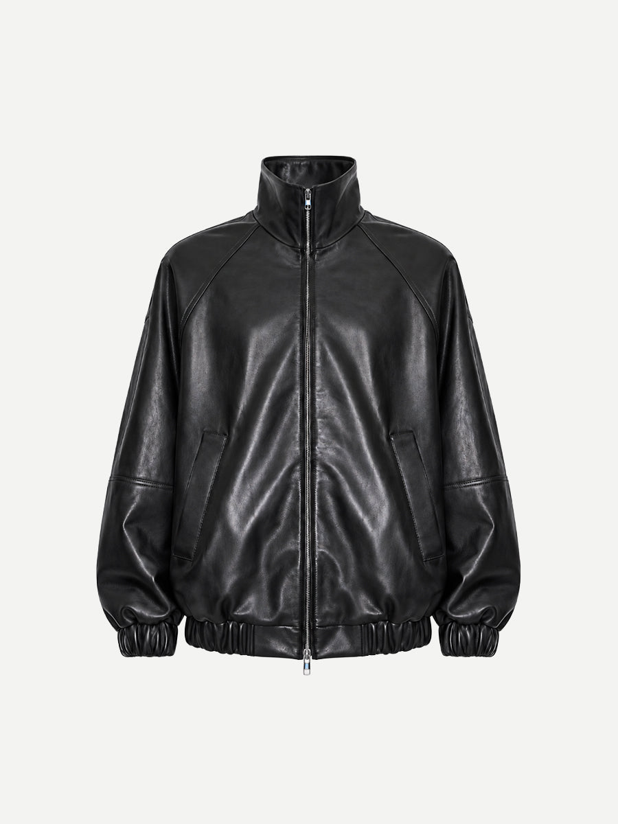 Globe Leather Jacket in Black