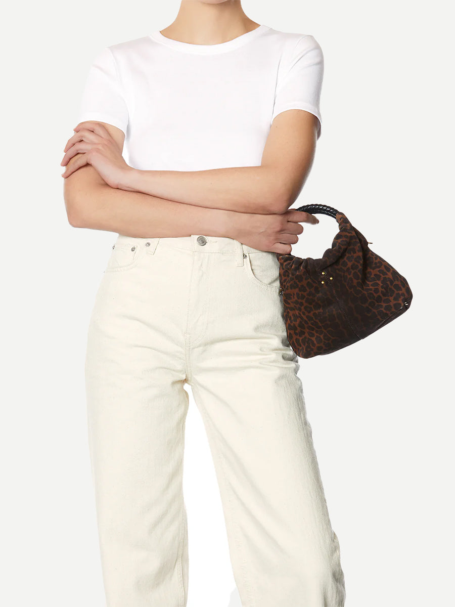 Jerome Dreyfuss Gordi Small in Imprine Leopard Natural