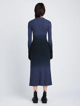 Proenza Schouler White Label Gradient Mark Cardigan in Steel Grey