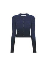 Proenza Schouler White Label Gradient Mark Cardigan in Steel Grey