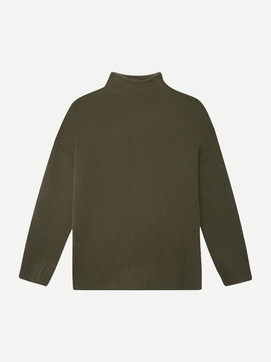 Jac + Jack Grayson Cashmere Sweater in Hunter