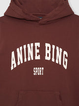 Anine Bing Harvey Sweatshirt In Dark Cherry