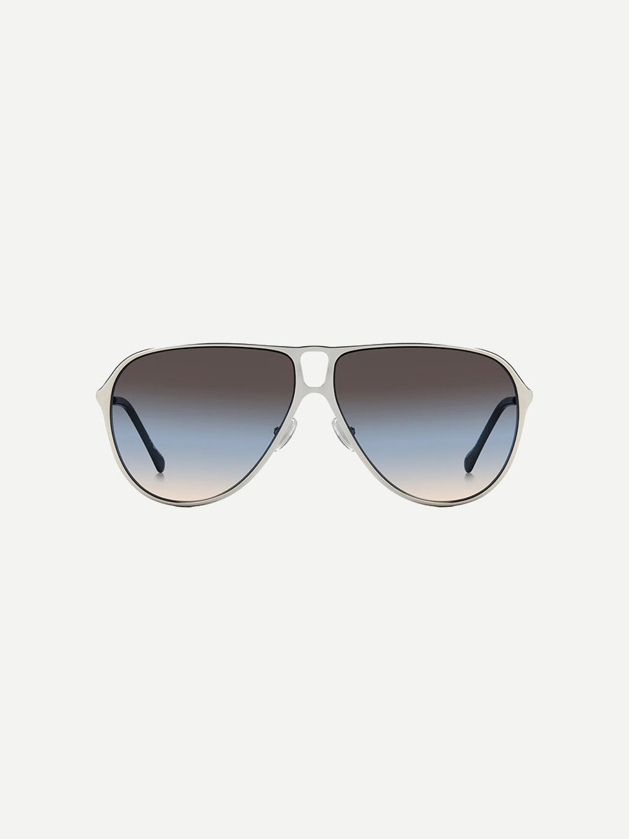 Isabel Marant Haylo Aviator in Palladium Brown Teal