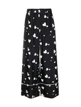 Marni Heart Print Wide Leg Trouser