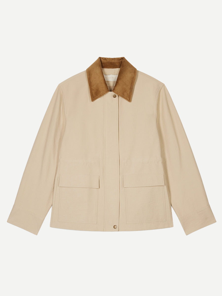 Hedy Crinkle Parka in Ficelle