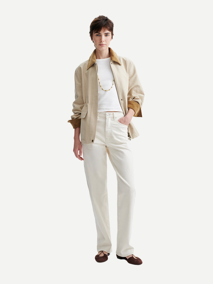Hedy Crinkle Parka in Ficelle