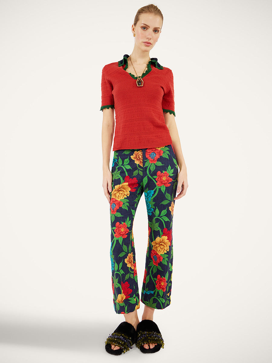 La DoubleJ Hendrix Pants in Queen Peony Blue