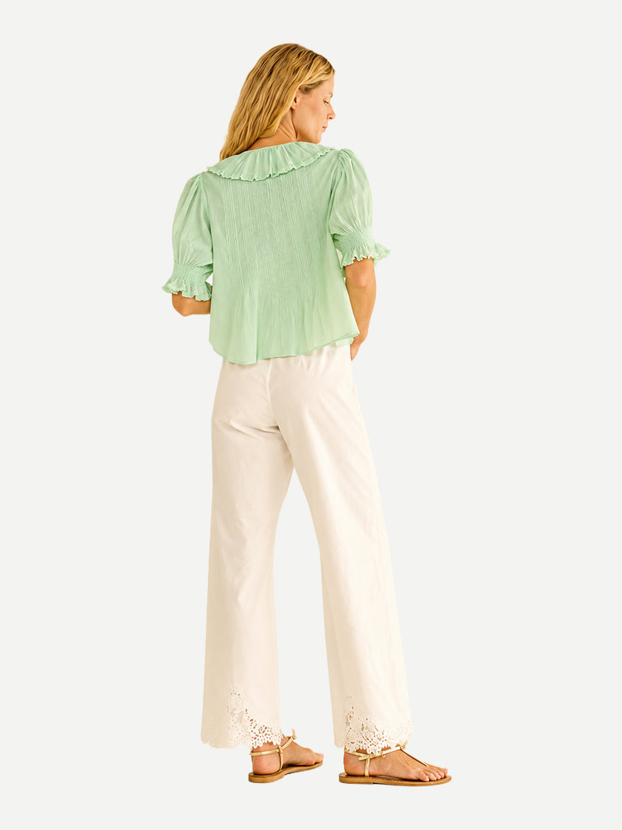 Doen Henri Top in Seafoam