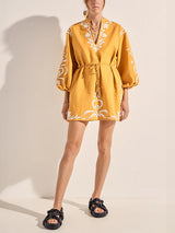 Hesiode Dress in Golden Yellow